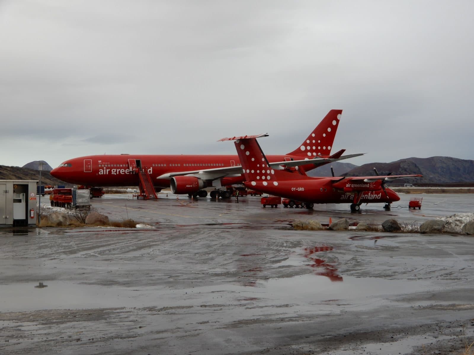 Pravidelná linka z Kodaně, létá 4x týdne vždy s tímto A330.