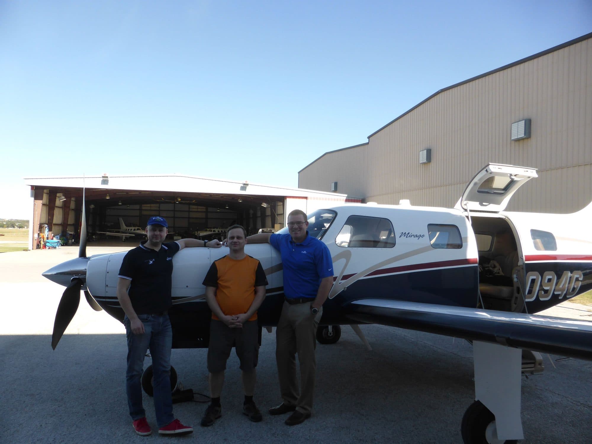 Převzetí letadla Piper PA-46 Malibu Mirage.