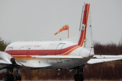 Hawker Siddeley HS-748 na letišti La Grande Riviere (CYGL)