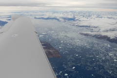 Ledové kry v jednom z grónských fjordů