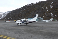 Mezipřistání v Grónsku, letiště Narsarsuaq (BGBW)