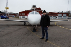 S Cessnou Mustang na Švédském letišti Kalmar ESMQ